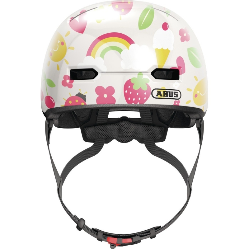 Kask rowerowy orzech Abus Skurb Kid cream summer