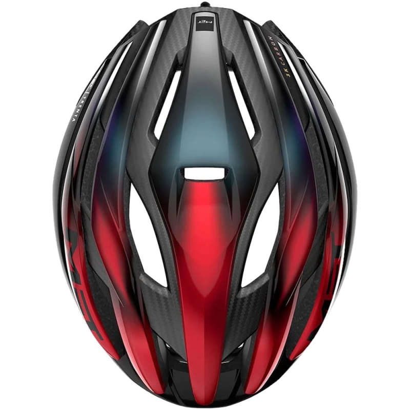 Kask rowerowy MET Trenta 3K Carbon MIPS red iridescent