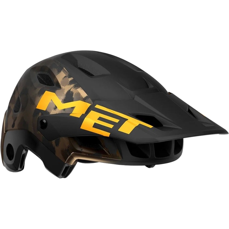 Kask rowerowy Fullface MET Parachute MCR MIPS brązowo-pomarańczowy