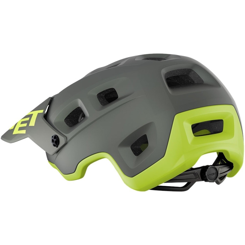 Kask rowerowy MET Terranova szaro-zielony