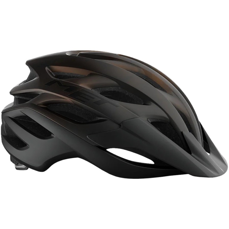 Kask rowerowy MET Veleno brązowy