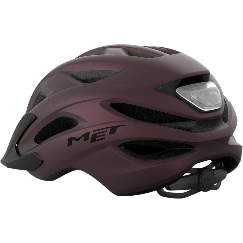 Kask rowerowy MET Crossover II burgundowy