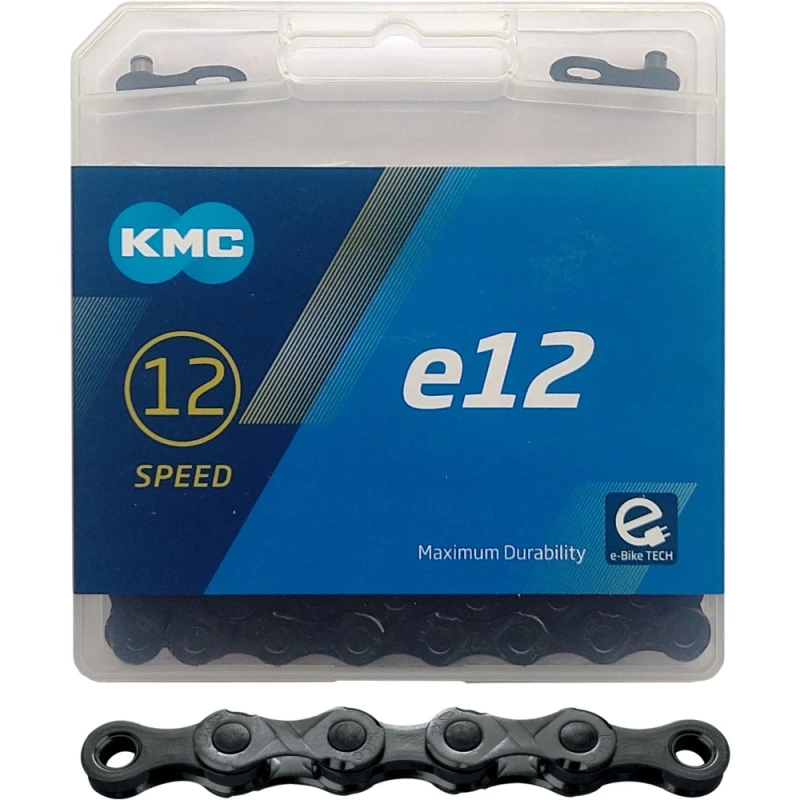 Łańcuch KMC e12 BlackTech czarny