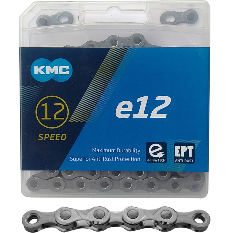 Łańcuch KMC e12 EPT srebrny