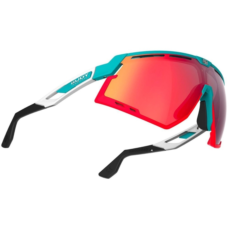 Okulary Rudy Project Defender Emerald-White Multilaser Red