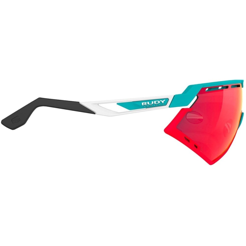 Okulary Rudy Project Defender Emerald-White Multilaser Red