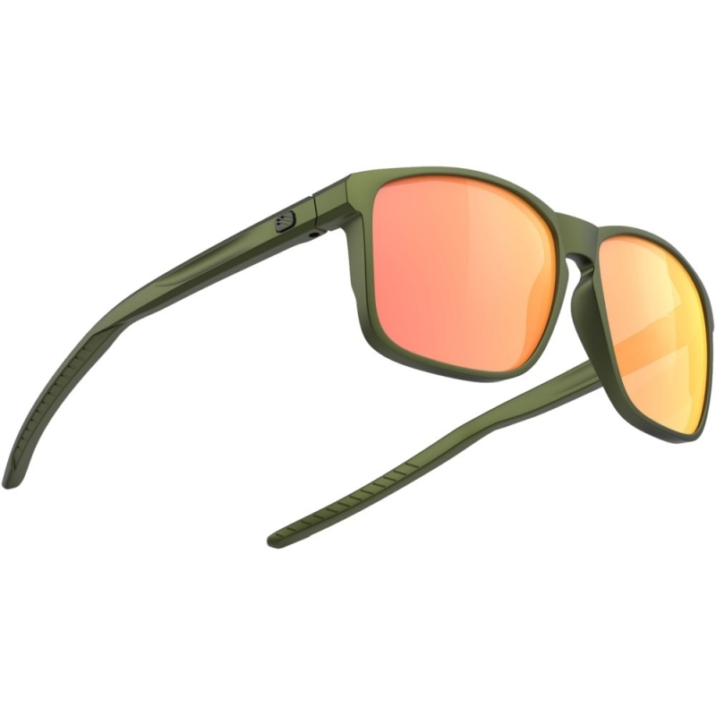 Okulary Rudy Project Overlap Metal Olive Multilaser Orange