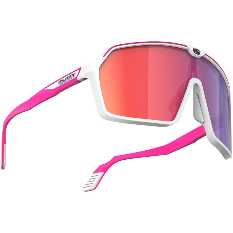 Okulary Rudy Project Spinshield White-Pink Fluo Multilaser Red