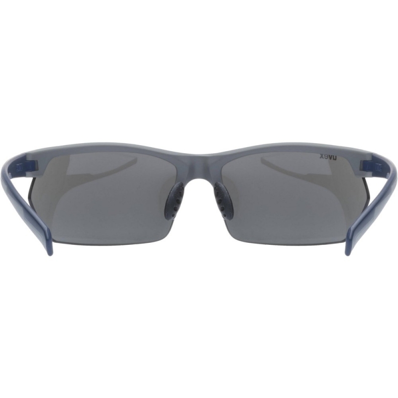 Okulary rowerowe Uvex Sportstyle 114 szaro-granatowe + wymienne szkła