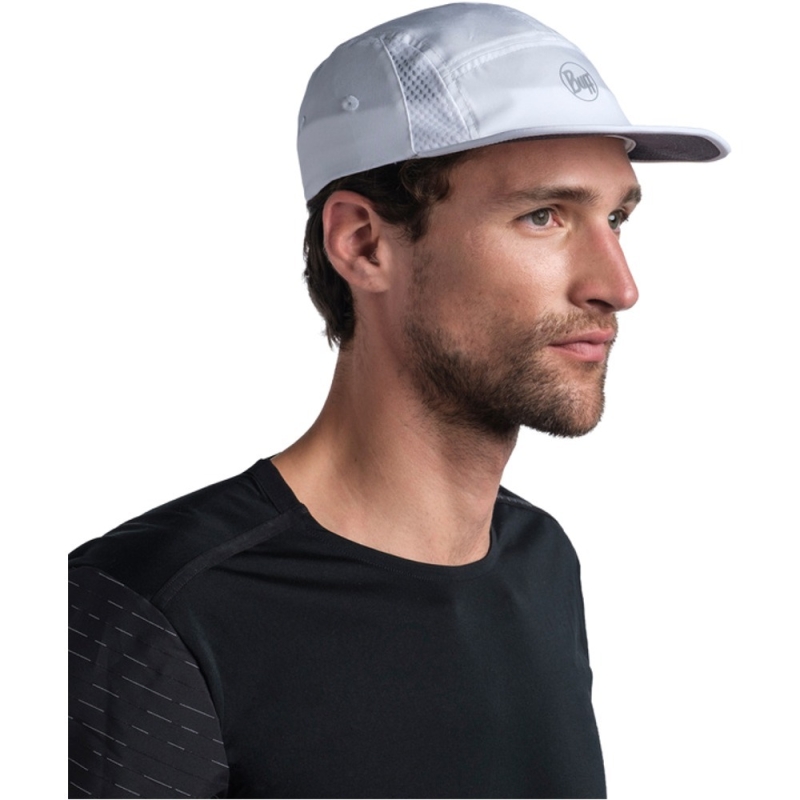 Czapka z daszkiem Buff 5 Panel Go Cap R-Solid White