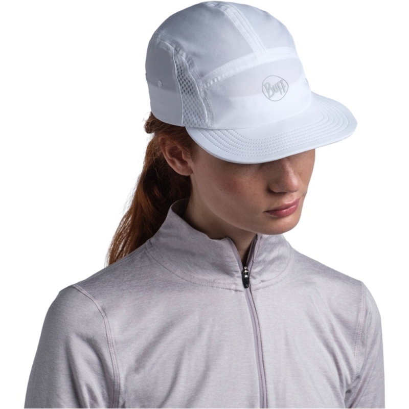 Czapka z daszkiem Buff 5 Panel Go Cap R-Solid White