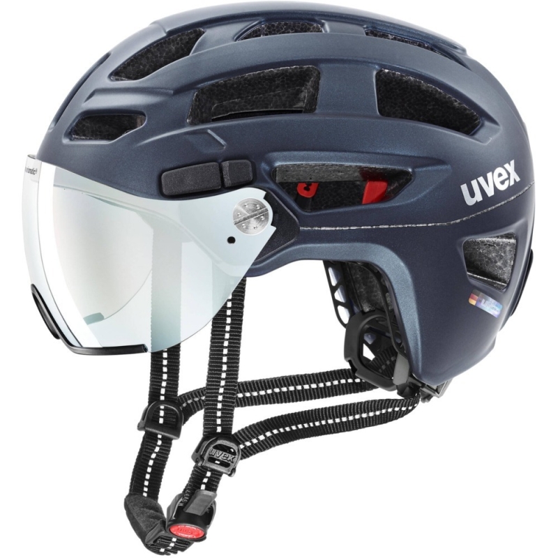 Kask rowerowy Uvex Finale Visor V granatowy