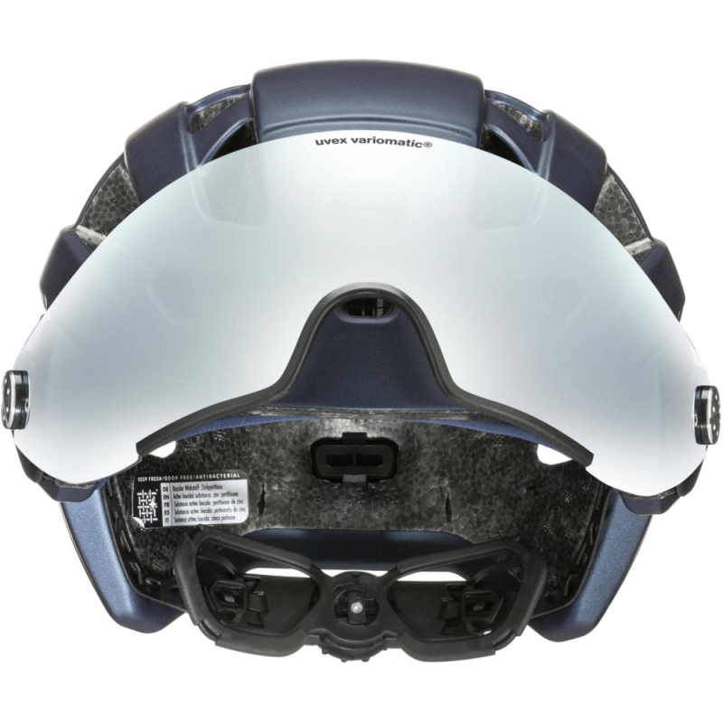 Kask rowerowy Uvex Finale Visor V granatowy