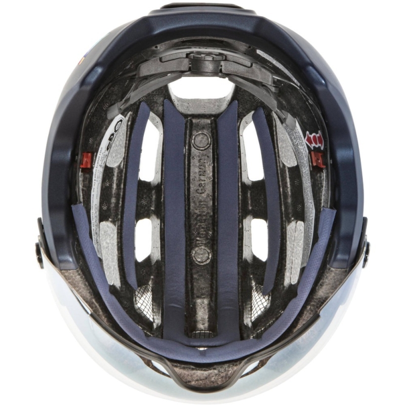 Kask rowerowy Uvex Finale Visor V granatowy