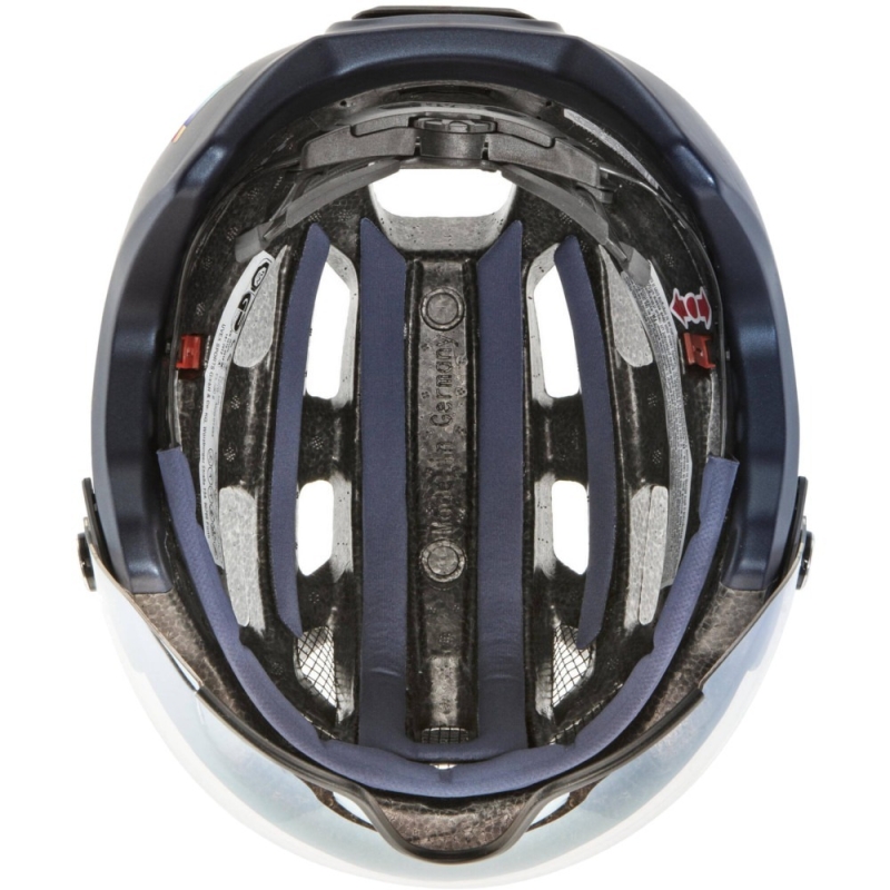 Kask rowerowy Uvex Finale visor V granatowy