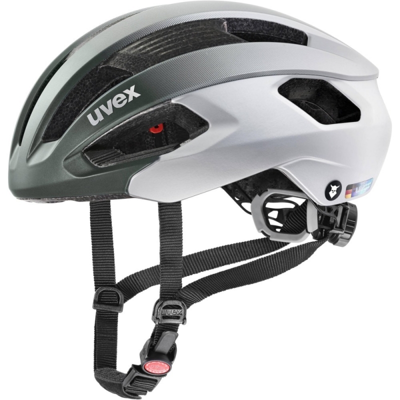 Kask rowerowy Uvex Rise CC Tocsen zielono-srebrny