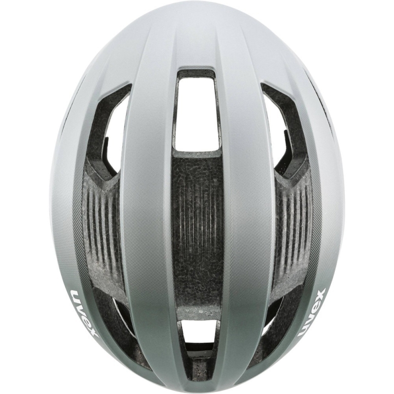 Kask rowerowy Uvex Rise CC Tocsen zielono-srebrny