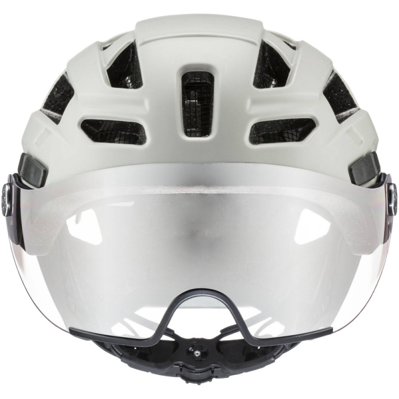 Kask rowerowy Uvex Finale Visor beżowy