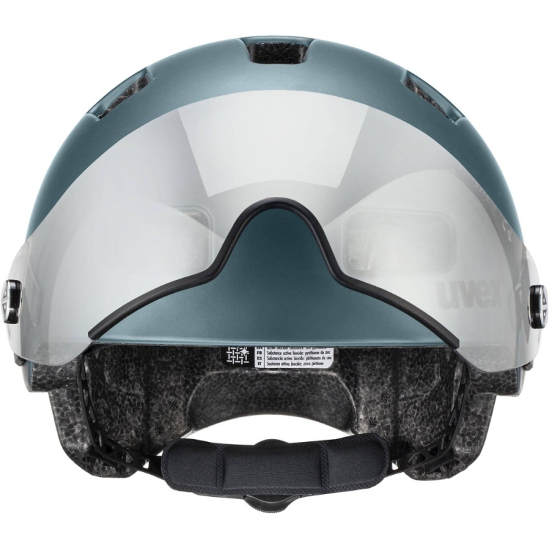 Kask rowerowy Uvex Rush Visor niebieski
