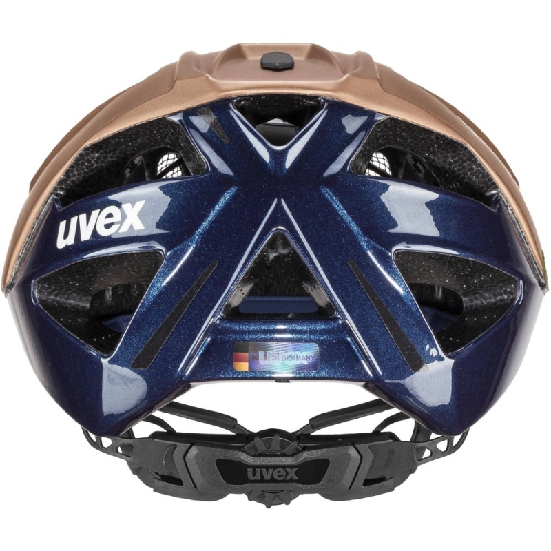 Kask rowerowy Uvex Gravel-X brązowo-granatowy