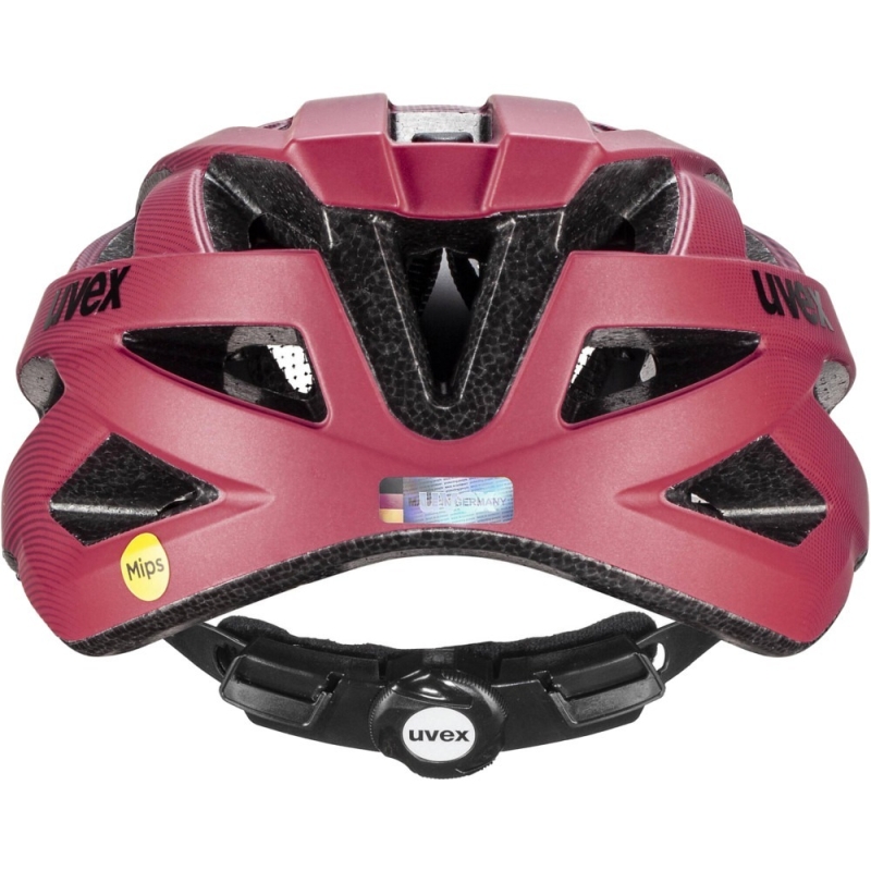 Kask rowerowy Uvex I-vo CC MIPS czarno-czerwony