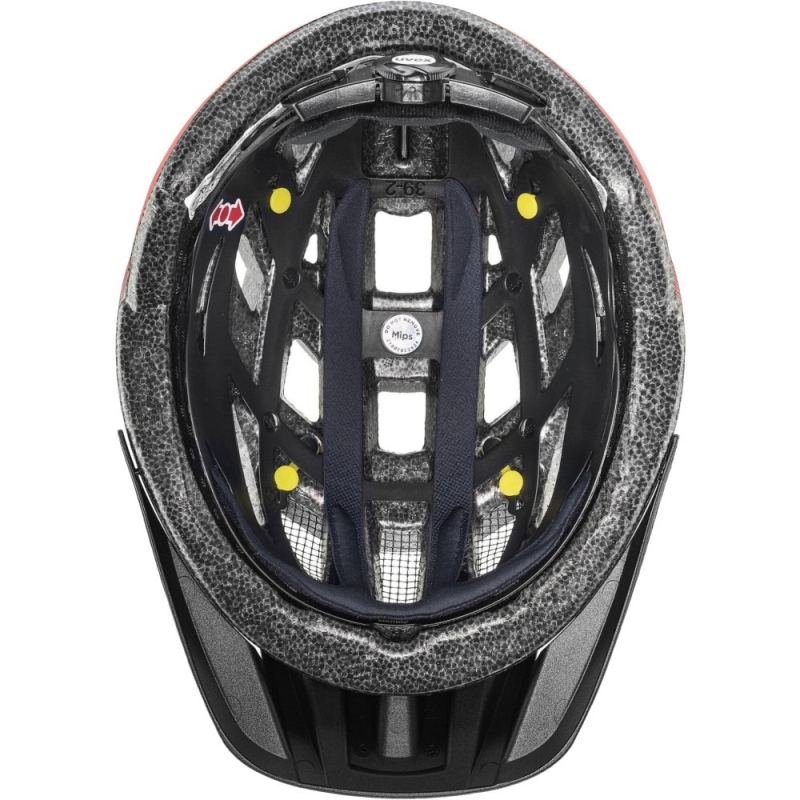 Kask rowerowy Uvex I-vo CC MIPS czarno-czerwony