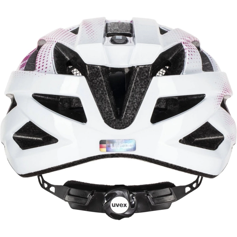 Kask rowerowy Uvex Air Wing różowo-biały kropki