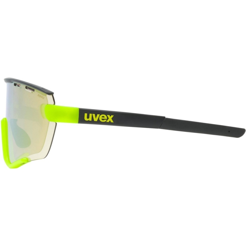 Okulary rowerowe Uvex Sportstyle 236 Set czarno-żółte