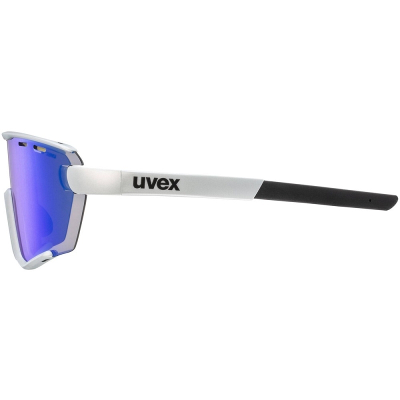 Okulary rowerowe Uvex Sportstyle 236 S Set biało-niebieskie