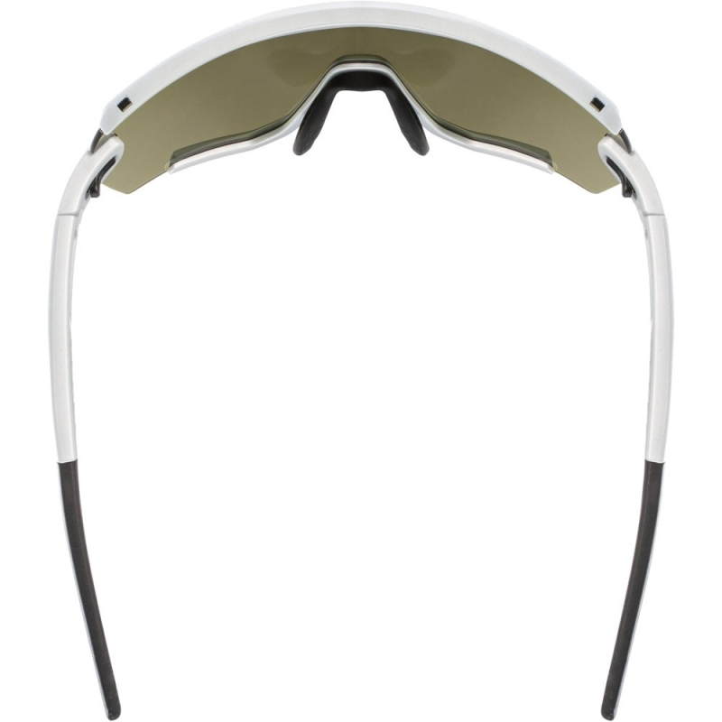 Okulary rowerowe Uvex Sportstyle 236 S Set biało-niebieskie