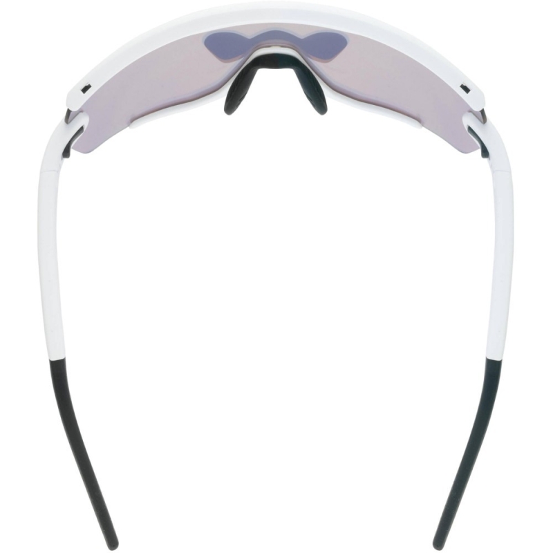 Okulary rowerowe Uvex Sportstyle 236 S Set biało-czerwone