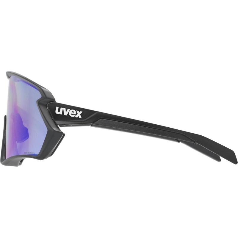 Okulary Uvex sportstyle 231 2.0 P czarno-niebieske