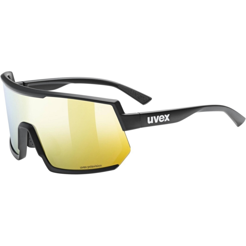Okulary Uvex sportstyle 235 P czarno-żółte
