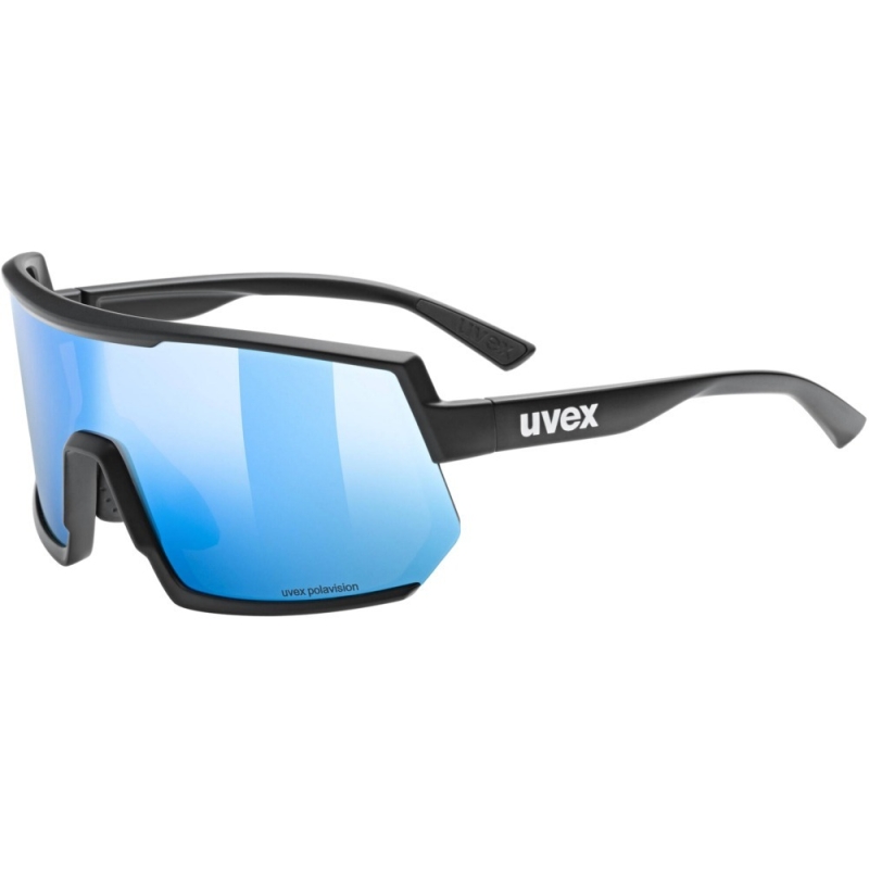 Okulary Uvex sportstyle 235 P czarno-niebieskie