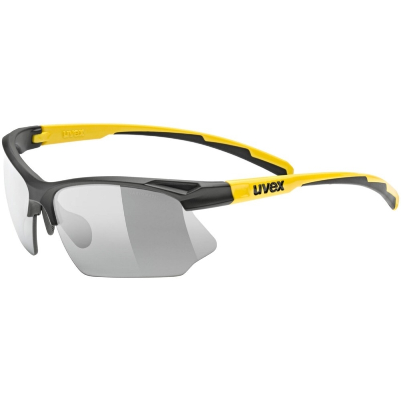 Okulary rowerowe Uvex Sportstyle 802 V czarno-żółte