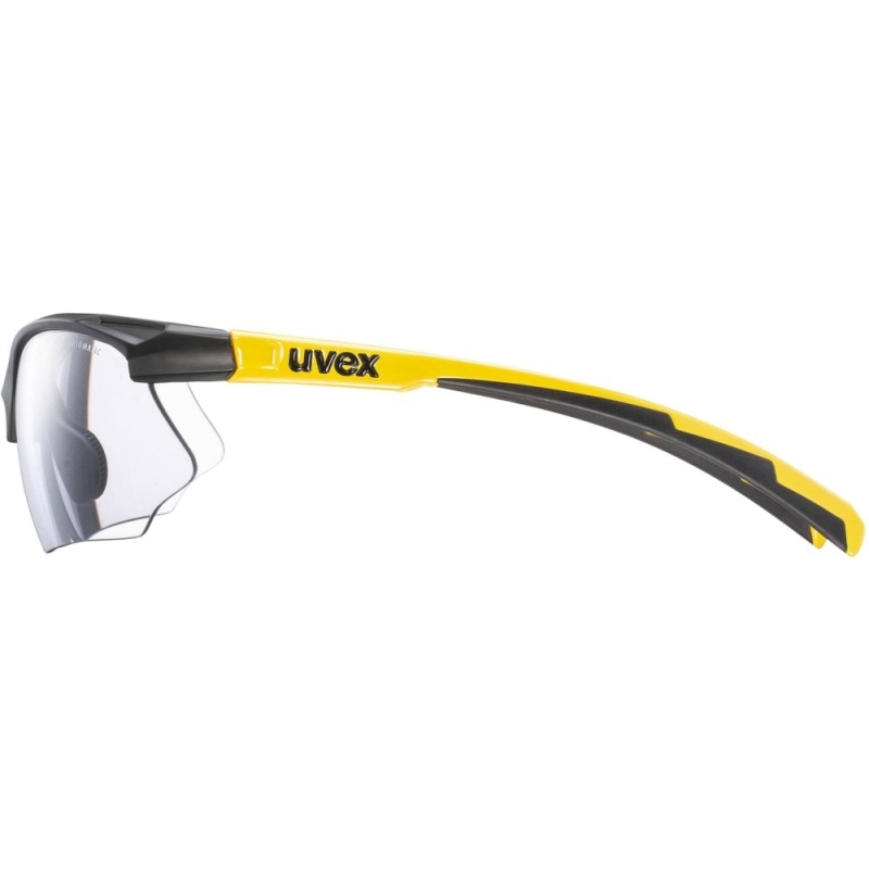 Okulary rowerowe Uvex Sportstyle 802 V czarno-żółte