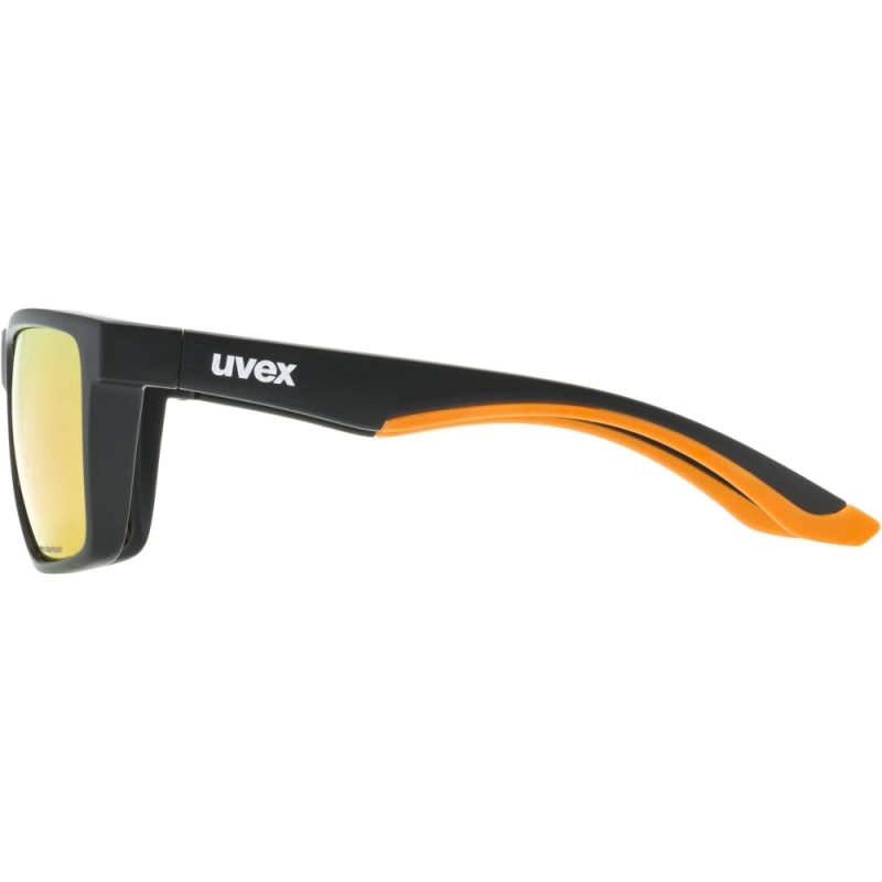 Okulary Uvex LGL 50 CV czarno-pomarańczowe