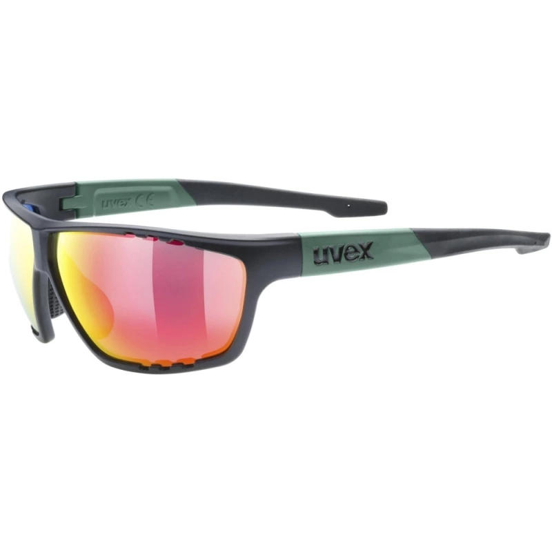 Okulary Uvex sportstyle 706 czarno-zielone