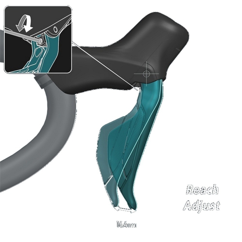 Klamkomanetka Shimano Ultegra DI2 R8170 prawa + zacisk