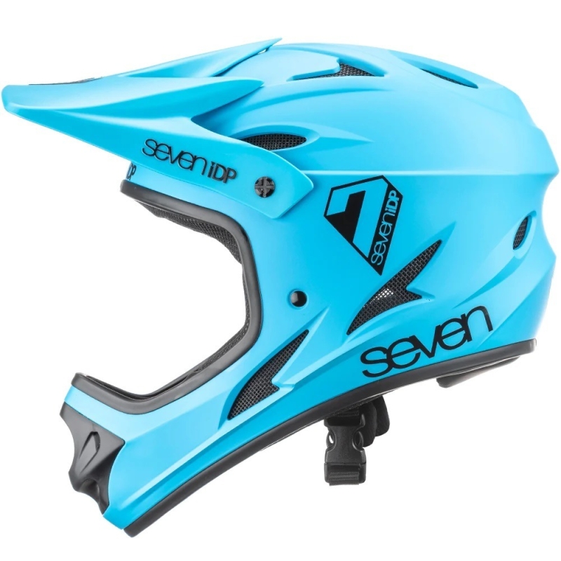 Kask rowerowy Fullface 7iDP M1 błękitny