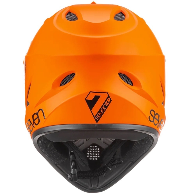 Kask rowerowy Fullface 7iDP M1 Youth pomarańczowy