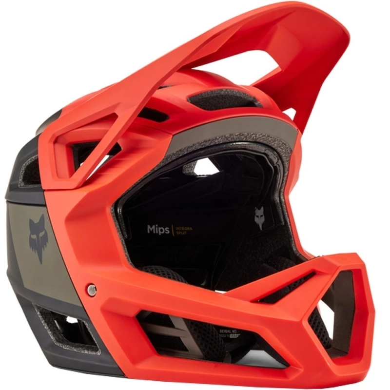 Kask rowerowy Fullface Fox Proframe RS Nuf MIPS pomarańczowy