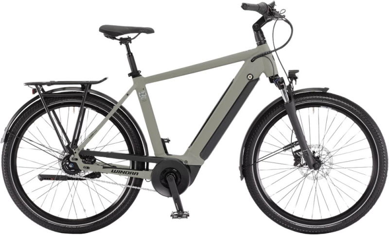 Rower elektryczny Winora Sinus N5 eco sage grey