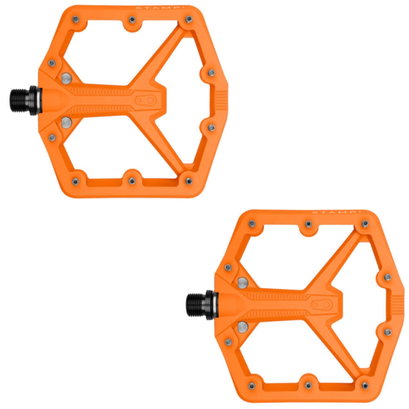 Pedały rowerowe Crank Brothers Stamp 1 Gen 2 Large pomarańczowe
