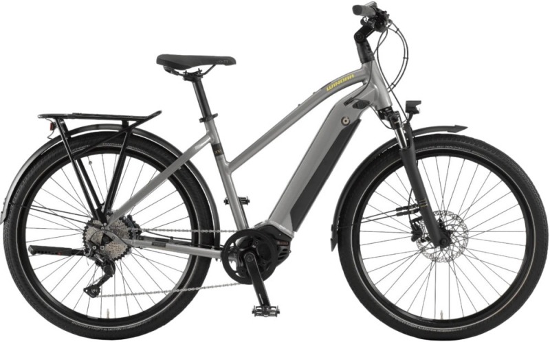 Rower elektryczny damski Winora Sinus iX10 concrete