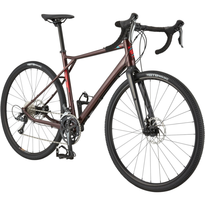 Rower gravel GT Grade Elite burgundowy