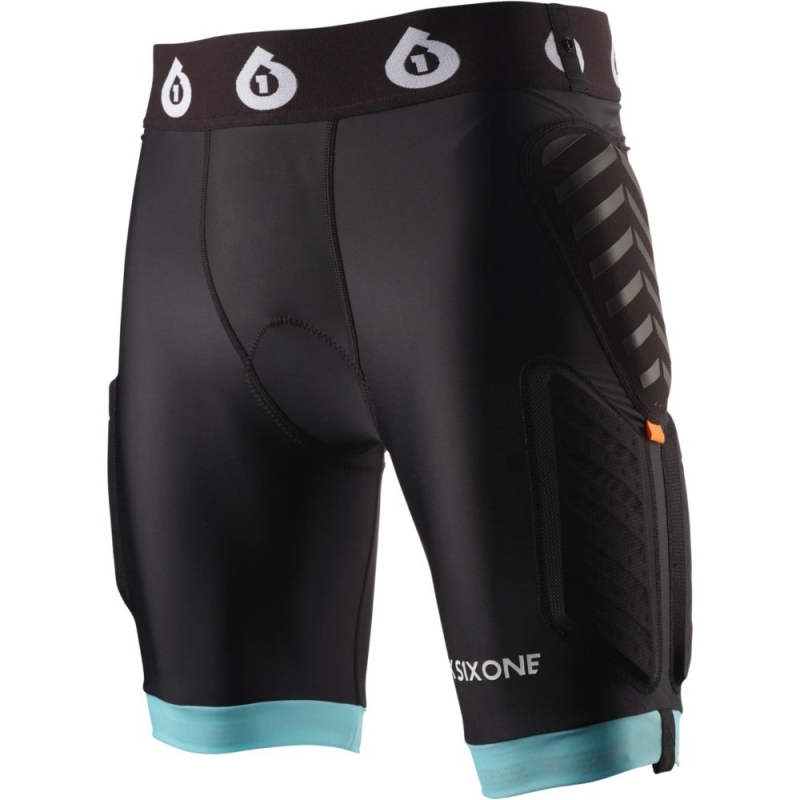 Spodenki rowerowe damskie z ochraniaczami SixSixOne 661 Evo Compression Womens