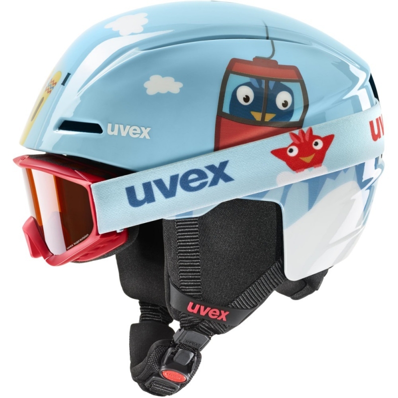 Kask narciarski Uvex Viti Set błękitny