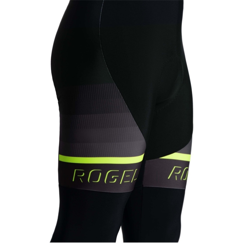 Spodnie rowerowe Rogelli Hero II czarno-żółte