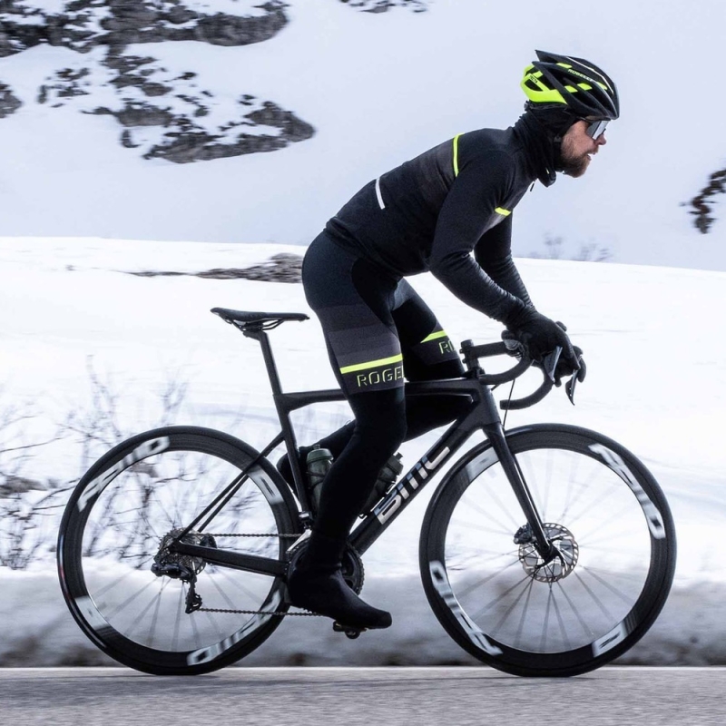 Spodnie rowerowe Rogelli Hero II czarno-żółte